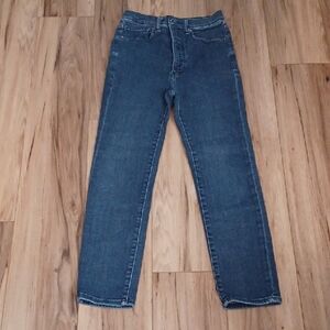 J1 - Express Dark Blue Slim Fit Jeans. Size 4